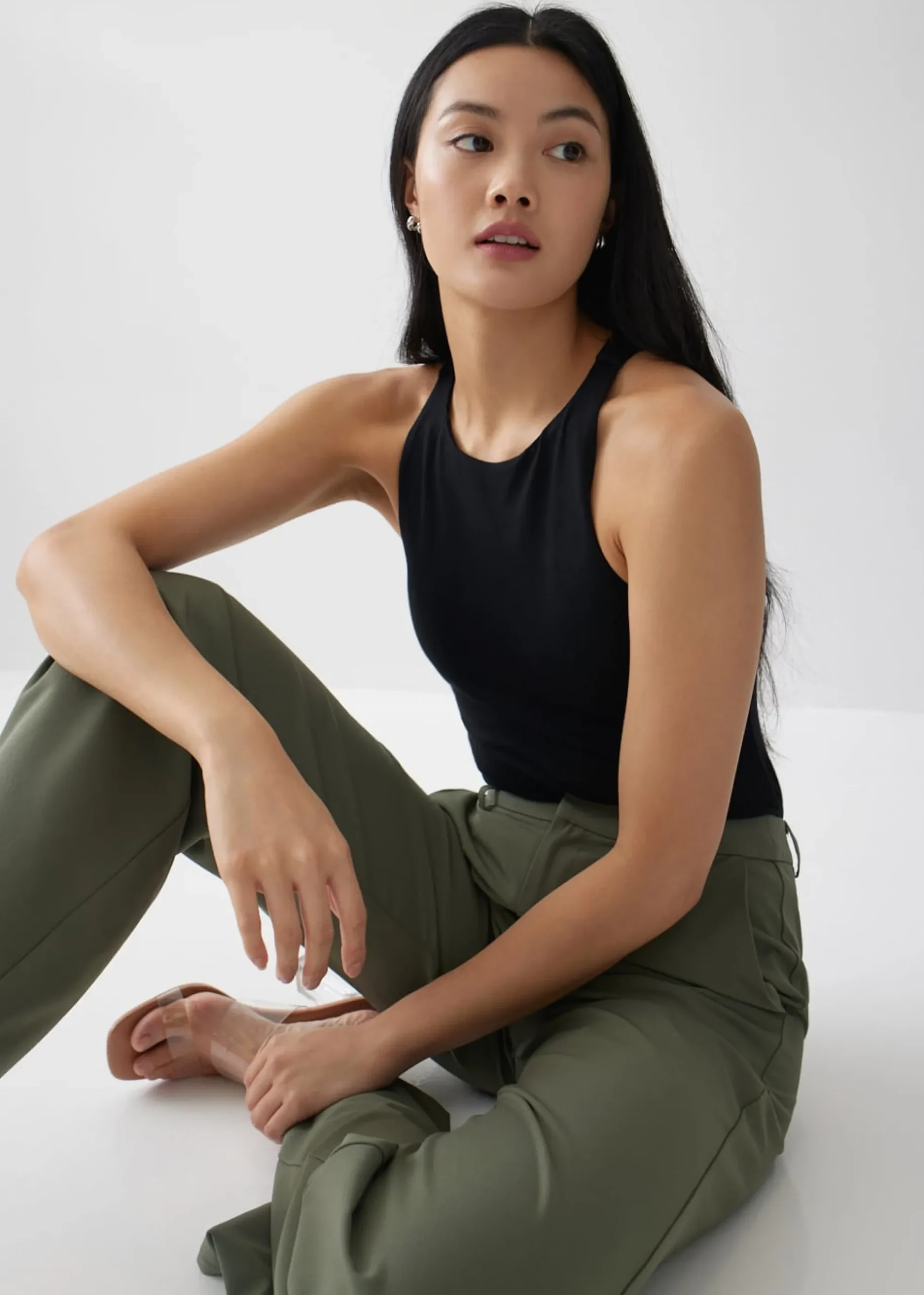Janela Padded Jersey Tank Top