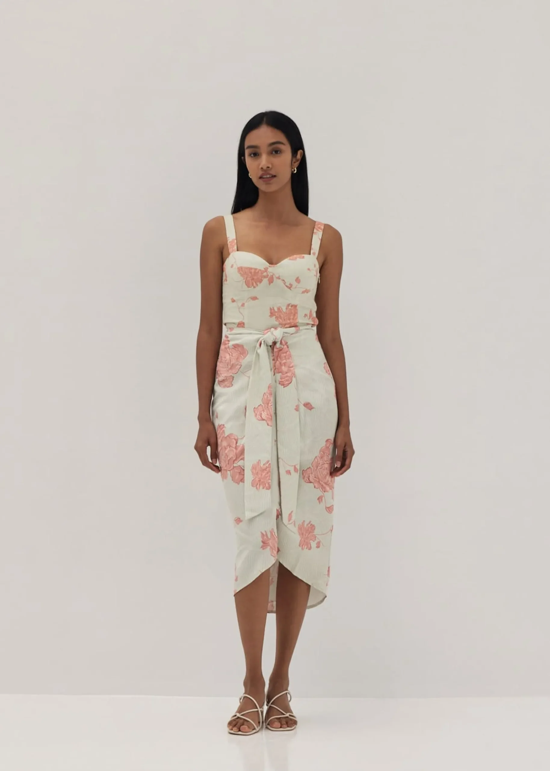 Janet Padded Bustier Top in Prosperous Blooms