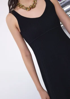 Janey Knit Sweetheart Fit & Flare Midi Dress