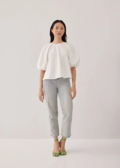 Jastine Lantern Sleeve Blouse