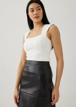 Jayne Padded Square Neck Bustier Top