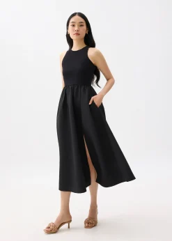 Jersey Fit & Flare Midaxi Dress