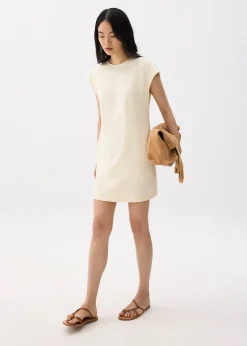 Jersey Round Neck Shift Mini Dress