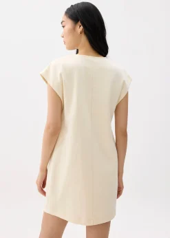 Jersey Round Neck Shift Mini Dress