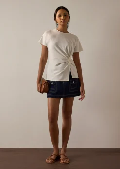 Jersey Twist Knot Long Tee