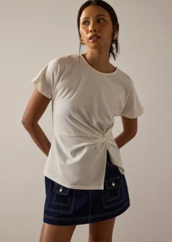 Jersey Twist Knot Long Tee