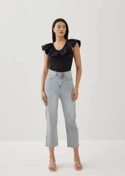 Jewell Fitted Ruffle Top