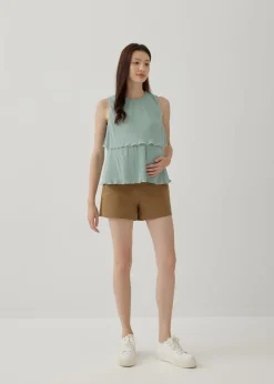 Jezebel Pleat Shell Top