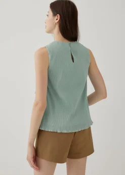 Jezebel Pleat Shell Top