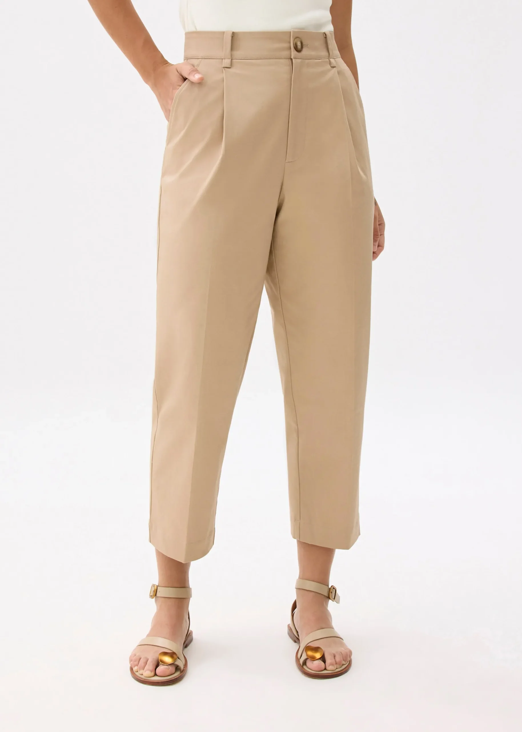Jin Elastic Cotton Chino Pants