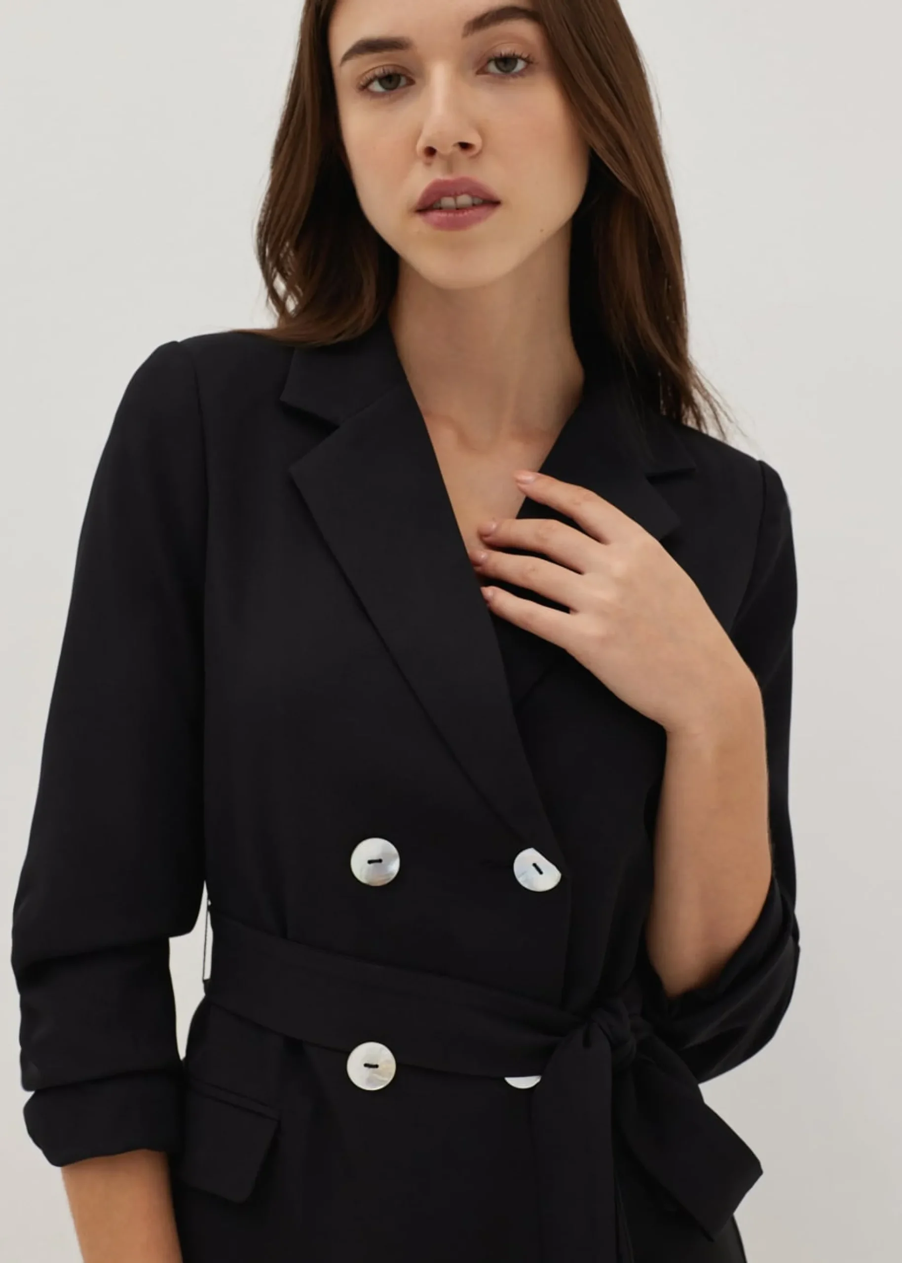 Joella Double Breasted Tuxedo Dress