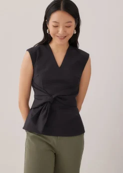 Jolina Padded Tie Waist Top