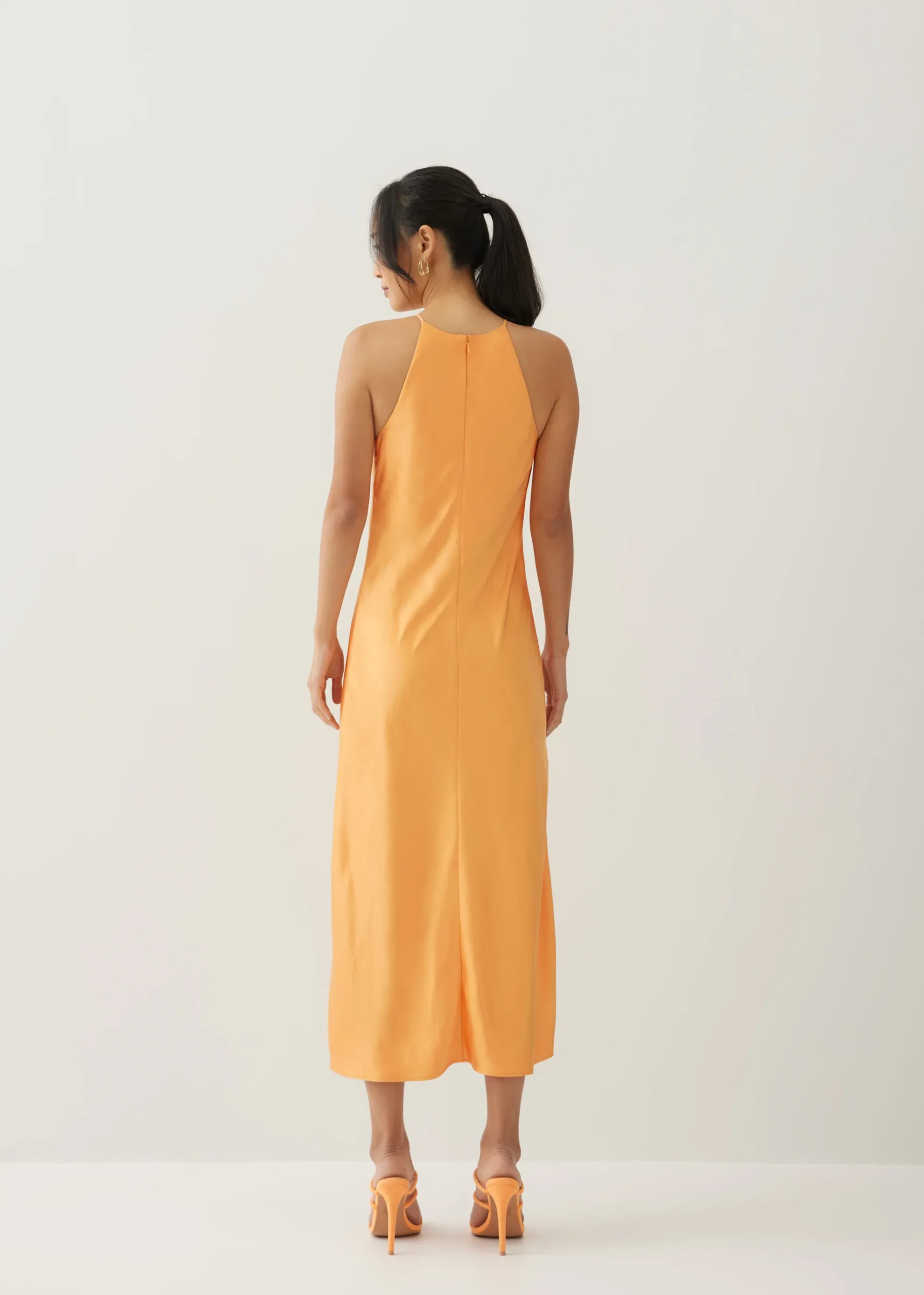 Jorelle Satin A-line Midaxi Dress