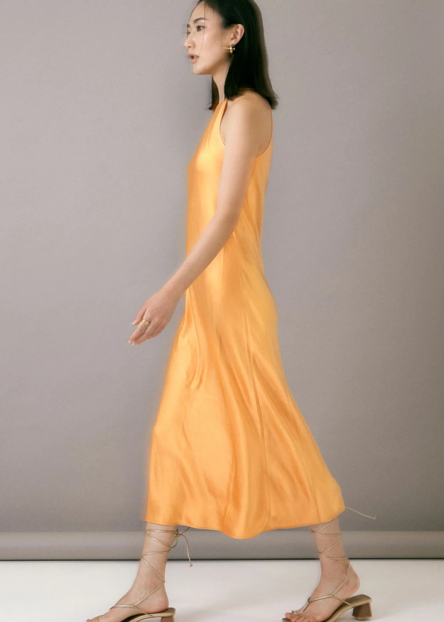 Jorelle Satin A-line Midaxi Dress