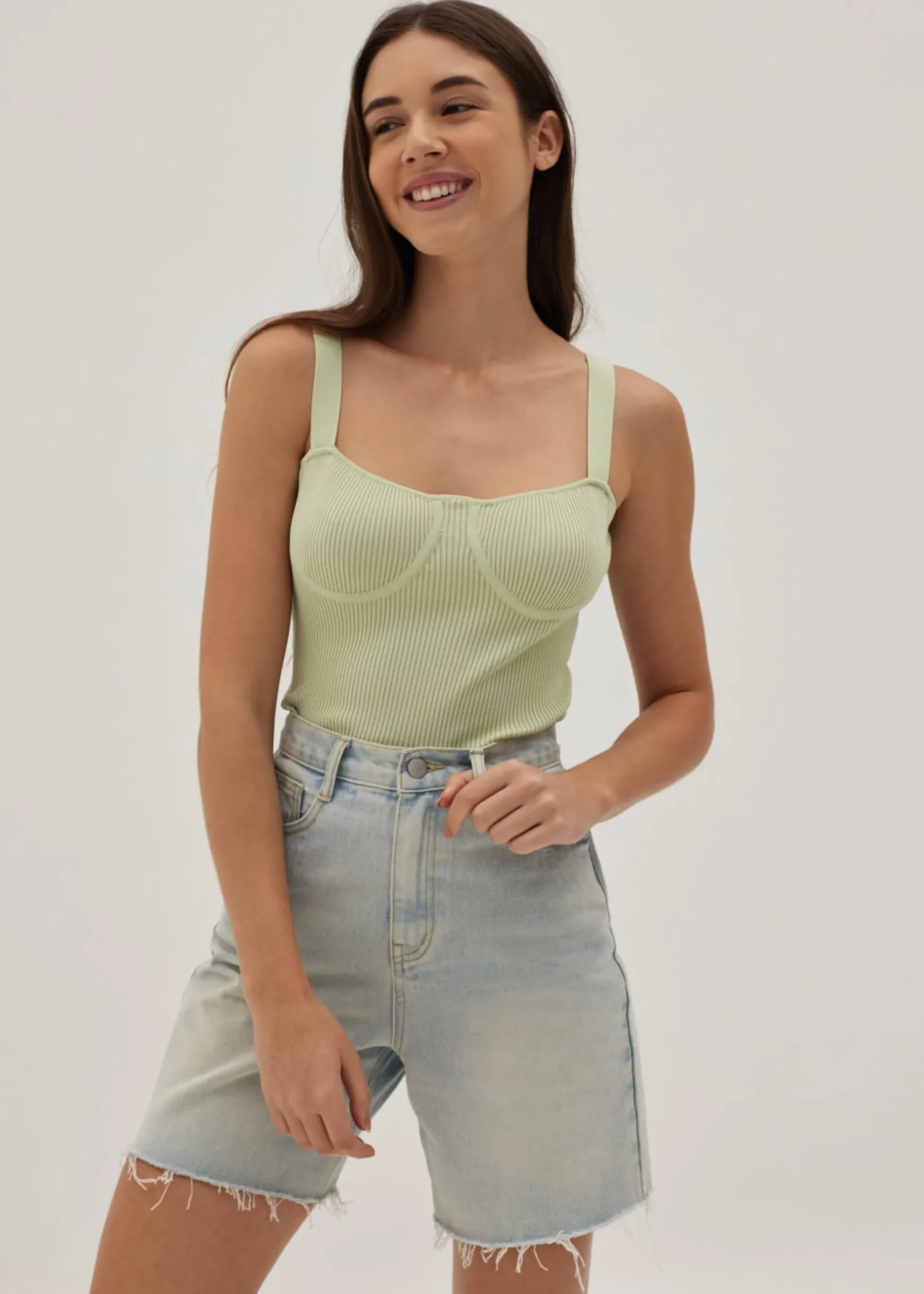 Josilyn Knit Bustier Top