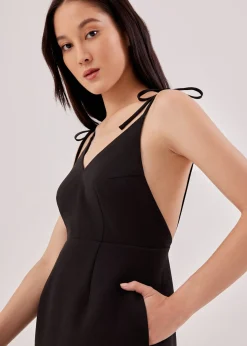 Jovene Padded Low Back Mini Dress
