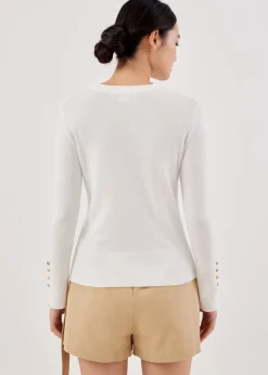 Julieta Crew Neck Knit Top