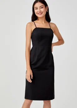 Julita Cross Back Midi Dress