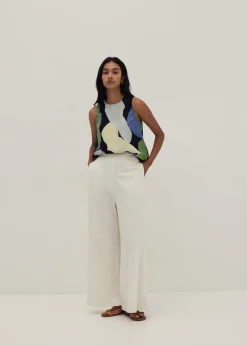 Kamila Pleat Shell Top in Joyous Affair