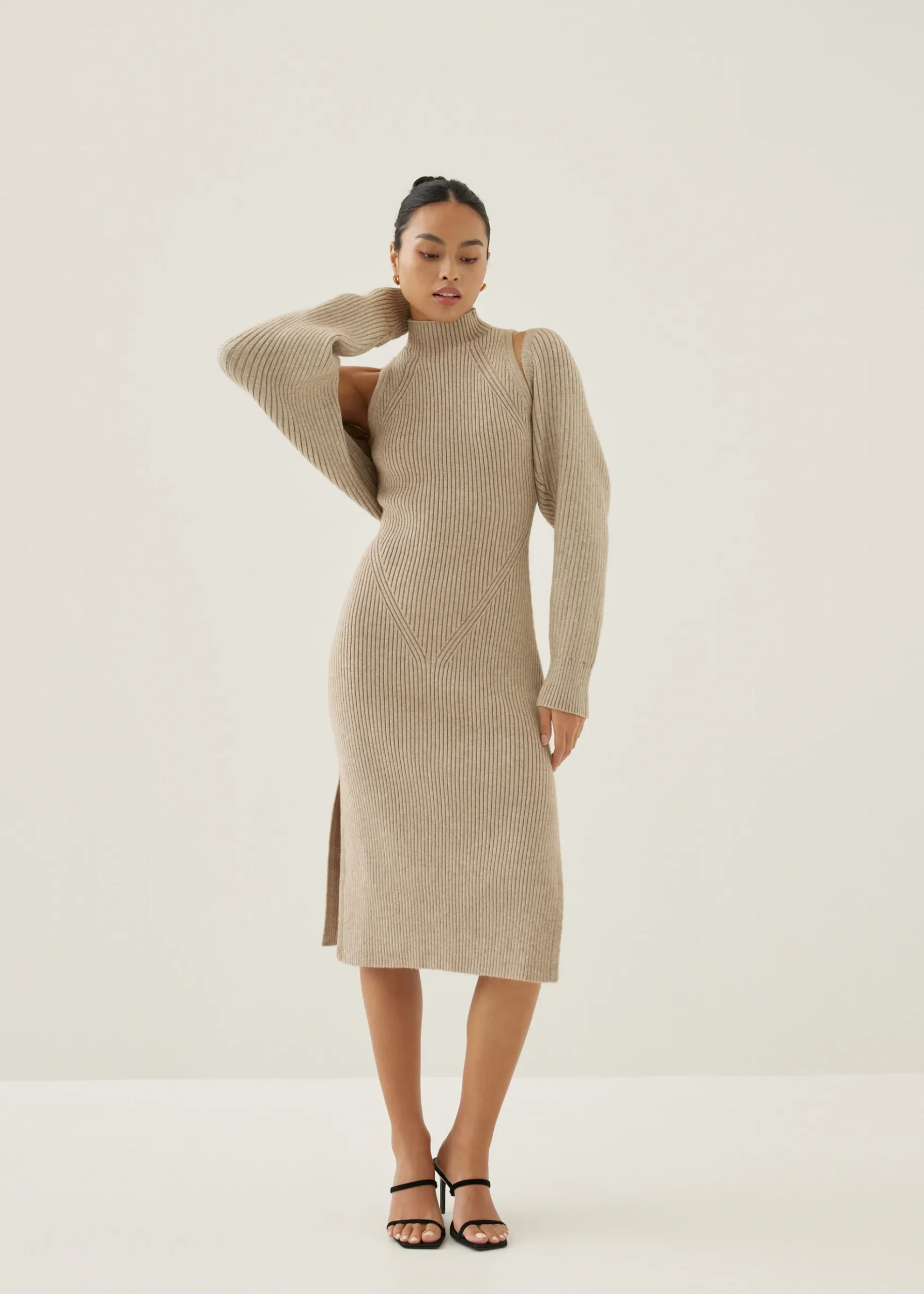 Katrin Turtleneck Midi Dress