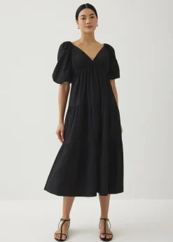 Katrine Padded Tiered Maxi Dress