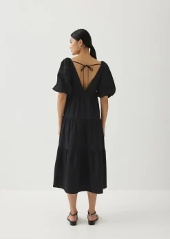 Katrine Padded Tiered Maxi Dress