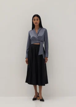 Kehlani Wrap Front Sash Tie Top