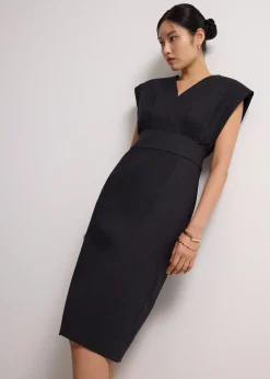 Kieun V-neck Column Midi Dress