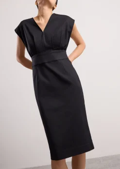 Kieun V-neck Column Midi Dress