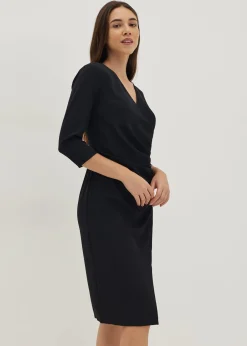 Kindra Wrap Front Bodycon Dress