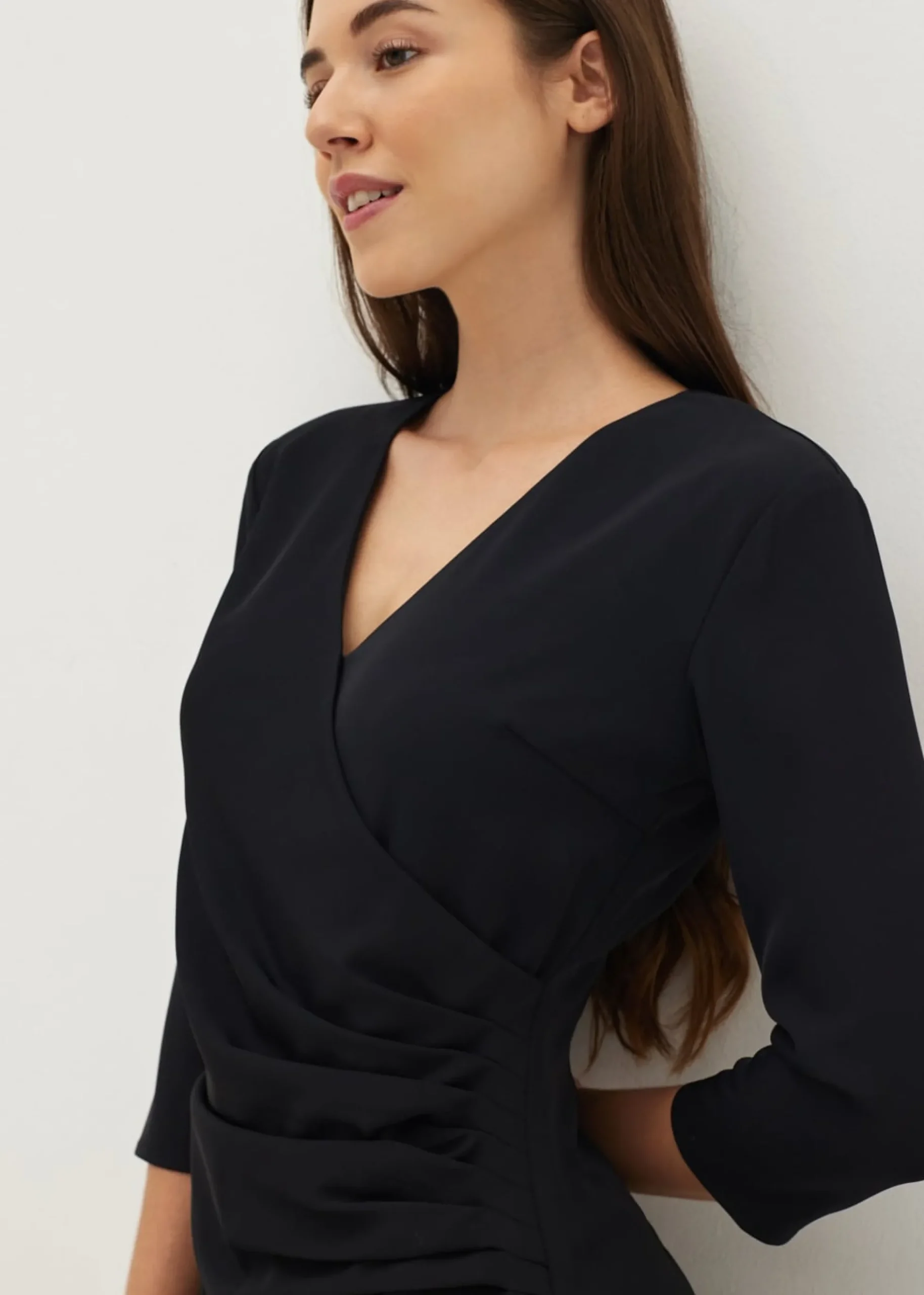 Kindra Wrap Front Bodycon Dress