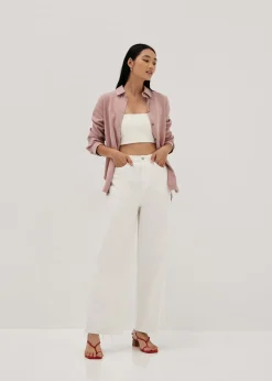Kinslee Cuffed Sleeve Button Down Shirt