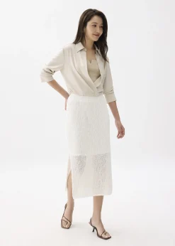 Knit Column Midi Skirt
