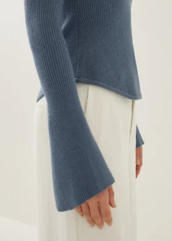 Knit Fitted Sweetheart Top