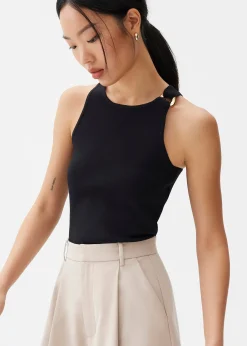 Knit Racer Tank Top
