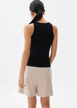 Knit Racer Tank Top