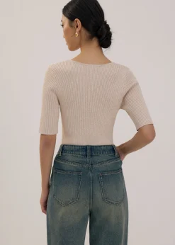 Knit Scoop Neck Top