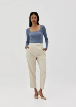 Knit Sweetheart Fitted Top