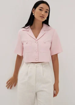Krecia Tweed Tailored Collared Outer