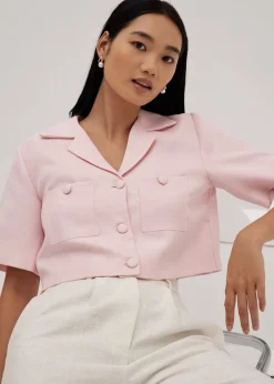 Krecia Tweed Tailored Collared Outer