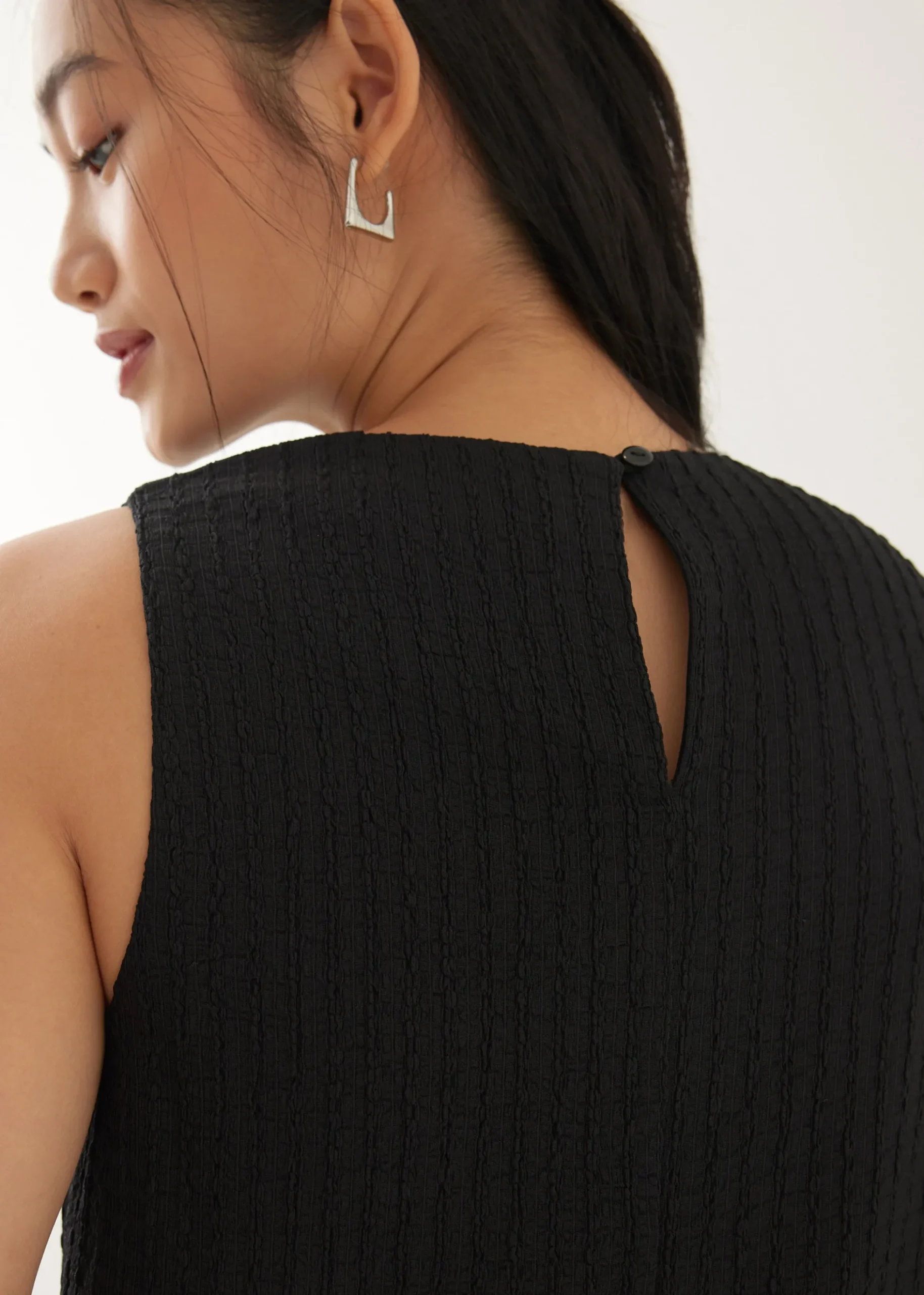Krizta Textured Column Midi Dress