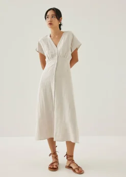 Kryza Linen A-line Midi Dress