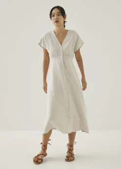 Kryza Linen A-line Midi Dress