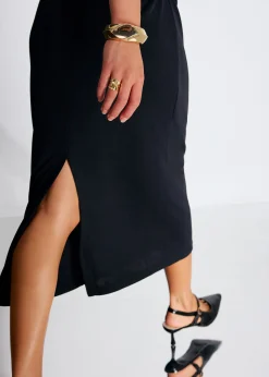 Kyla Jersey High Neck Fitted Midaxi Dress