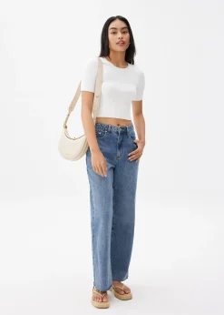 Kyle Knit Round Neck Crop Top