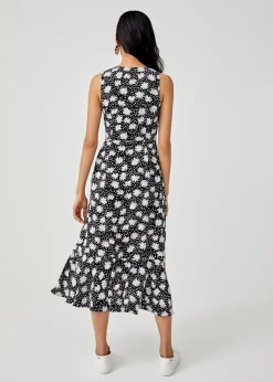 Kylie Ruffle Hem Wrap Dress
