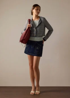 Kyo Ribbed Knit Fitted Top