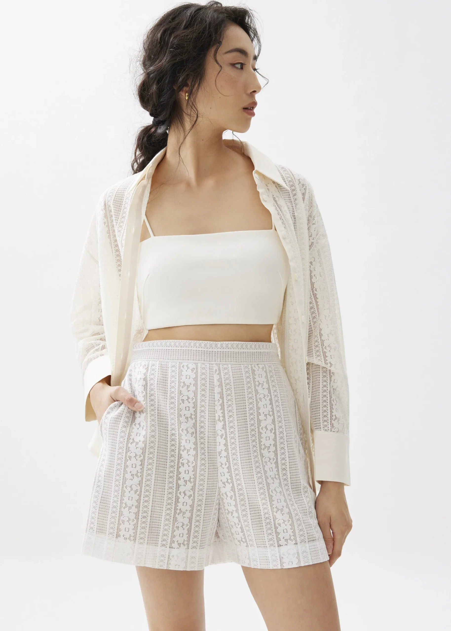 Lace A-line Shorts