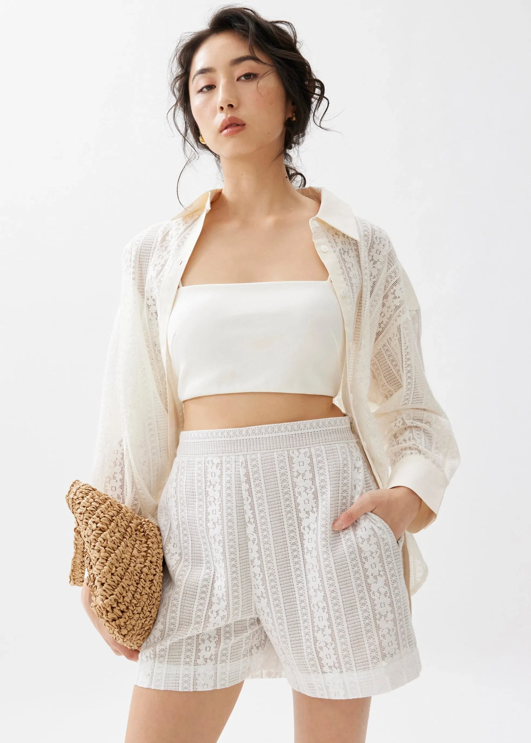 Lace A-line Shorts