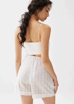 Lace A-line Shorts